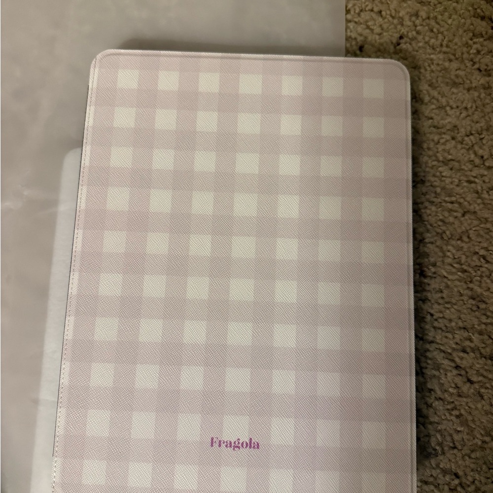 Fragola Pink Gingham IPad Cover